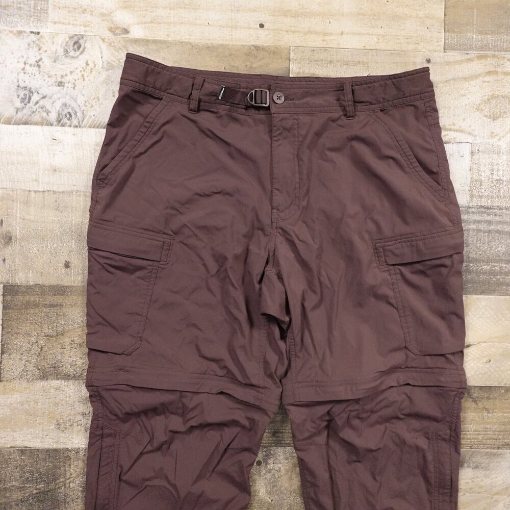REI CO-OP Sahara Convertible Pants 28" Inseam men's 38x28 dark reddish brown - Picture 2 of 15